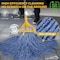 Kleen Handler 16 Oz Cut-End Blended Wet Mop Head Refill with 1.25-Inch Universal Band, Blue KHES-CEM-BD-BL-16-1 - alternate 6